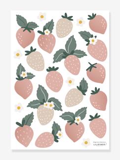 Dekoration & Bettwäsche-Dekoration-Sticker-Kinderzimmer Wandtattoo mit Erdbeeren LOUISE LILIPINSO