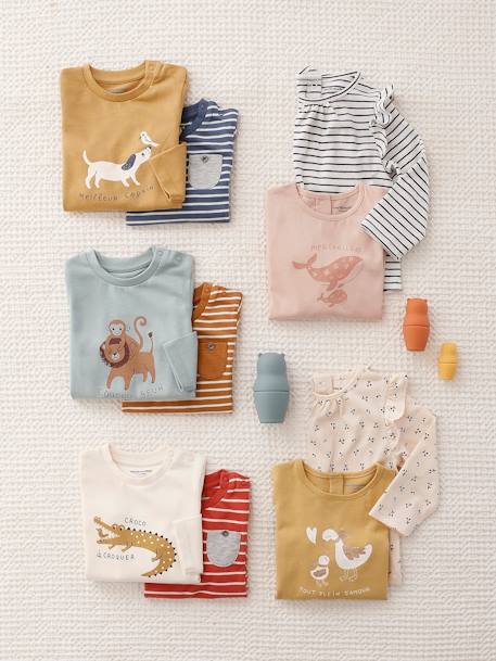 2er-Pack Baby Shirts BASIC Oeko-Tex - bronze - 6