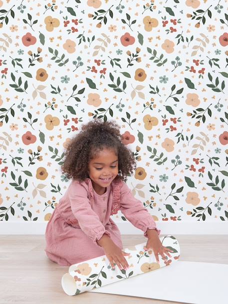 Kinderzimmer Vliestapete mit Blumen & Blättern BLOEM LILIPINSO - mehrfarbig - 2