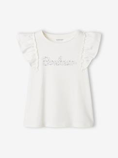 Maedchenkleidung-Shirts & Rollkragenpullover-Shirts-Mädchen T-Shirt mit Volantärmeln