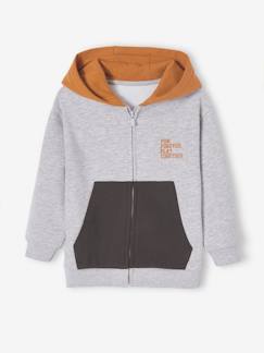 Jungenkleidung-Pullover, Strickjacken, Sweatshirts-Jungen Sport-Kapuzenjacke Oeko-Tex