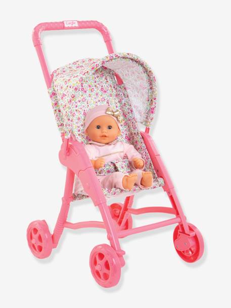 Puppen-Kinderwagen mit Blumen COROLLE - bonbon rosa - 2