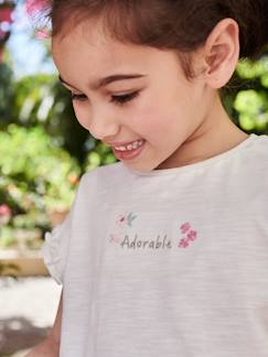 Maedchenkleidung-Shirts & Rollkragenpullover-Shirts-Mädchen T-Shirt mit gestickter Schrift