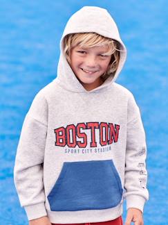 Jungenkleidung-Jungen Sport-Kapuzensweatshirt BOSTON