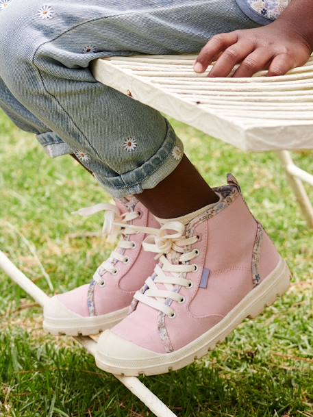 Kinder High-Sneakers mit Reißverschluss - rosa - 1
