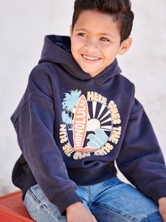 Jungenkleidung-Jungen Kapuzensweatshirt mit großem Print