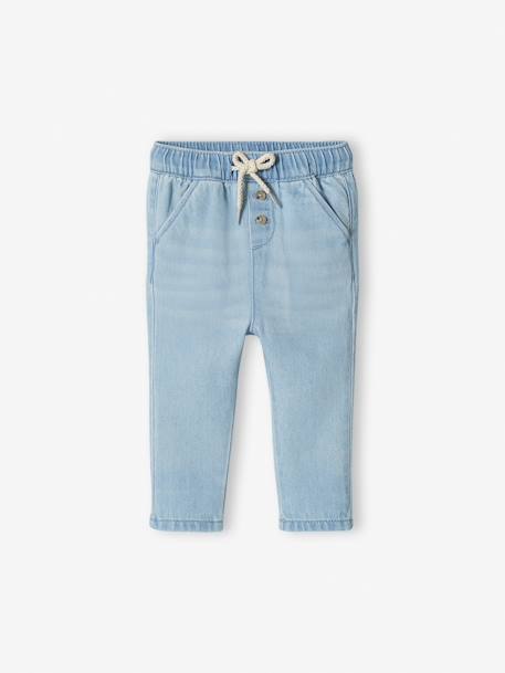 Baby Jeans aus Light-Denim - bleached+dunkelblau - 3