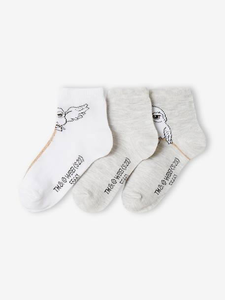 3er-Pack Kinder Socken HARRY POTTER - hellgrau meliert - 2