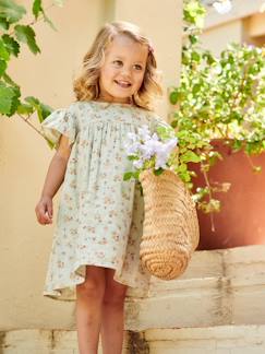 Mädchen Kleid mit Schmetterlingsärmeln, Musselin -  - [numero-image]