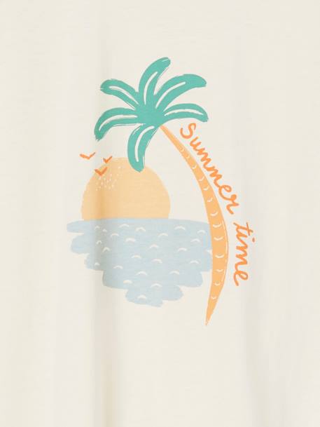 Mädchen T-Shirt, Sommer-Print - wollweiß - 4