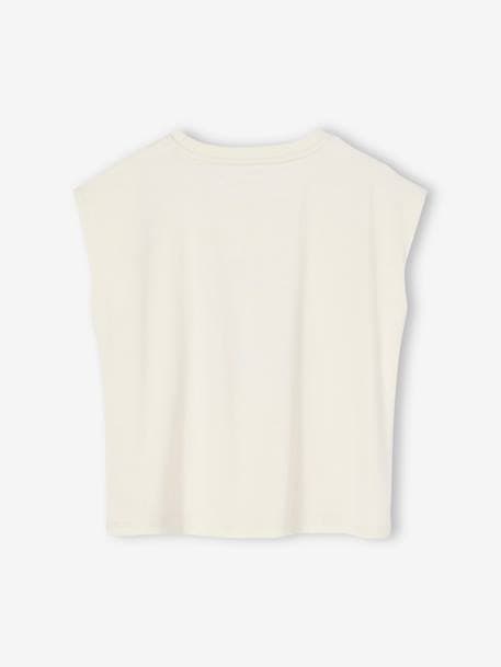 Mädchen T-Shirt, Sommer-Print - wollweiß - 3