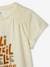 Mädchen T-Shirt, Glanz-Schriftzug - wollweiß - 4