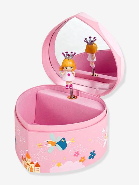 Kinder Herz-Spieldose mit Prinzessin TROUSSELIER - rosa - 1
