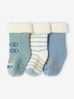 Günstige Mehrstück-Packungen-Babymode-Socken & Strumpfhosen-3er-Pack Jungen Baby Socken, Flugzeug/Eisenbahn Oeko-Tex
