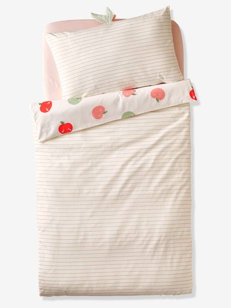 Baby Bettbezug ohne Kissenbezug APFEL Oeko-Tex - weiß bedruckt - 2