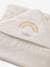 Baby Kapuzenbadetuch REGENBOGEN mit Geschenkverpackung, Oeko-Tex, personalisierbar - weiß bedruckt - 2
