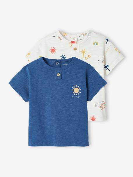 2er-Pack Baby T-Shirts - blau - 1
