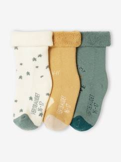 Günstige Mehrstück-Packungen-Babymode-Socken & Strumpfhosen-3er-Pack Baby Socken, Sterne/Wolke/Sonne Oeko-Tex