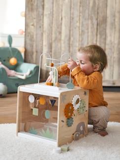 Spielzeug-Baby-Tasten & Greifen-Activity-Würfel PANDAFREUNDE FSC®