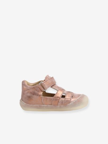 Baby Lauflern-Sandalen BEDE NATURINO - gold+rosa - 8