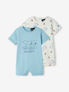 Babymode-Bodys-2er-Pack Baby Kurzoveralls PEANUTS SNOOPY