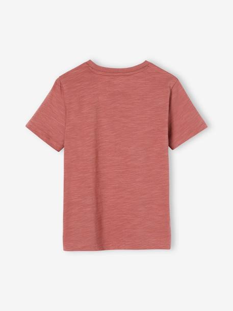 Jungen T-Shirt, Tierprint - weiß+wollweiß+ziegel - 8