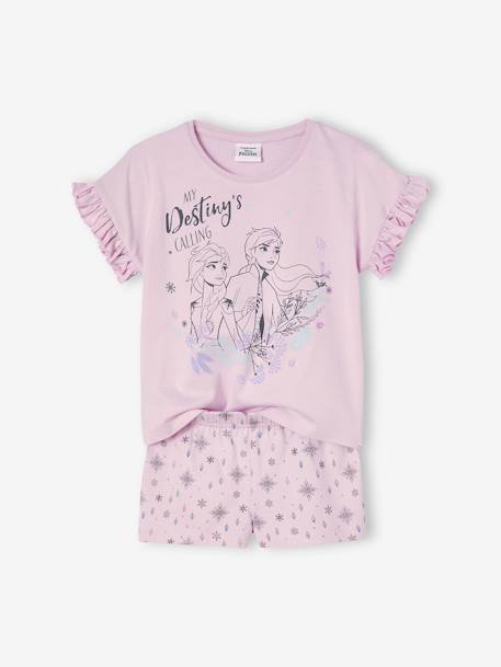 Kurzer Kinder Schlafanzug Disney DIE EISKÖNIGIN - dunkelrosa - 1