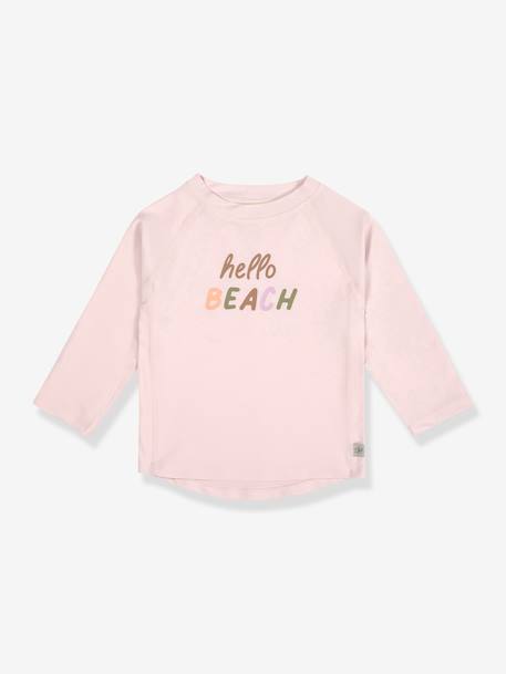 Baby Badeshirt mit langen Ärmeln LÄSSIG - rosa - 1