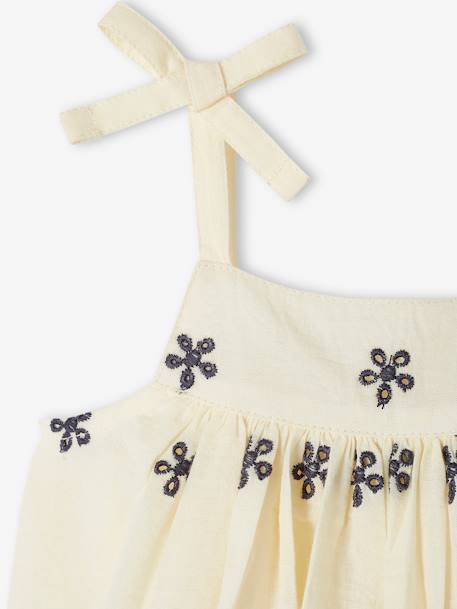 Mädchen Baby-Set: Kleid, Shorts & Haarband - wollweiß - 8