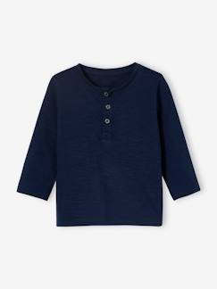 Jungen Baby Henley-Shirt BASIC, personalisierbar Oeko-Tex -  - [numero-image]