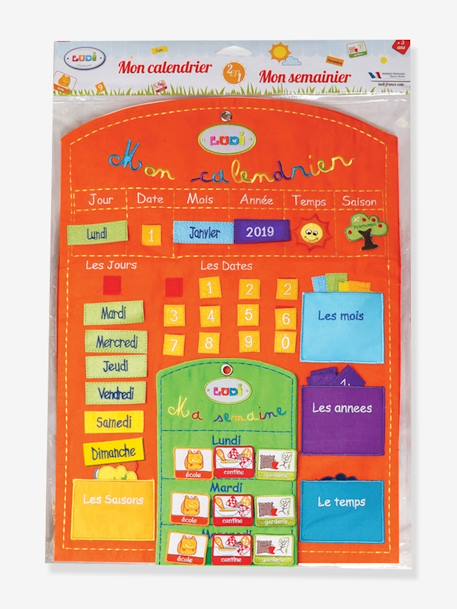 Kinder Lernkalender mit Wochenkalender LUDI - orange - 9