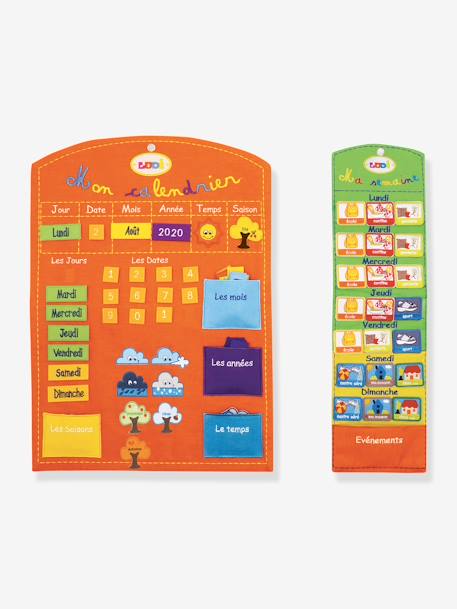 Kinder Lernkalender mit Wochenkalender LUDI - orange - 2