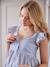 Ärmelloses Kleid für Schwangerschaft & Stillzeit - graublau - 2