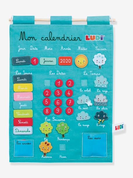 Kinder Lernkalender LUDI - blau+rosa - 1
