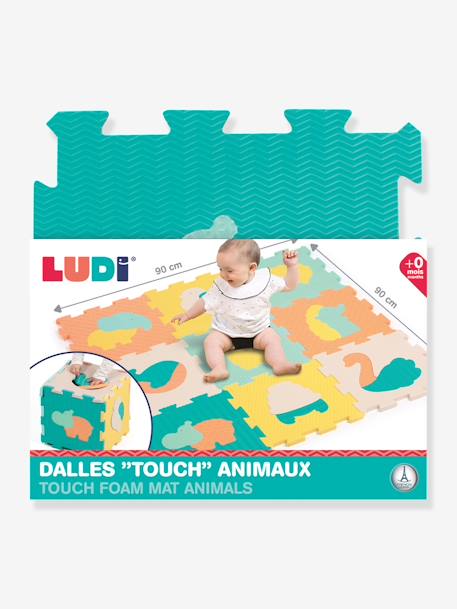 Baby Schaumstoff-Puzzlematte mit Tieren LUDI - mehrfarbig - 4