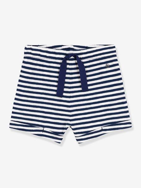 Baby Shorts PETIT BATEAU - blau/weiß gestreift - 1