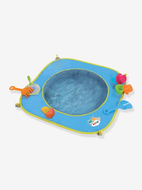 Baby Pop-up-Planschbecken mit Sandspielzeug LUDI - blau - 1