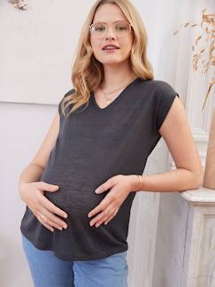 Umstandsmode-T-Shirt mit V-Ausschnitt für Schwangerschaft
