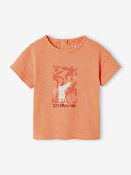 Baby T-Shirt, Krokodil - orange - 1
