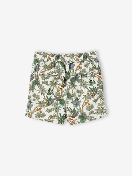 Baby Shorts mit Leinen - wollweiß - 2