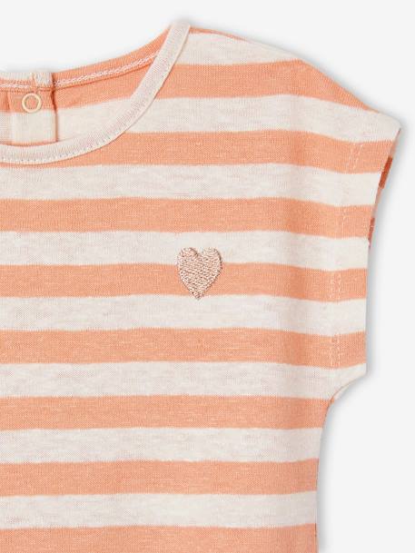 Baby-Set: T-Shirt, Shorts & Kopftuch - orange - 8