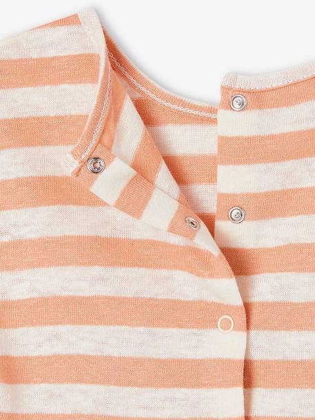 Baby-Set: T-Shirt, Shorts & Kopftuch - orange - 9