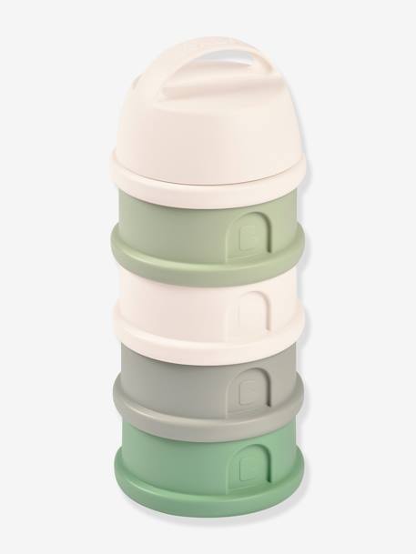 Milchpulver-Behälter mit 4 Fächern BEABA - grau+grau/rosa+grün/zartrosa - 10