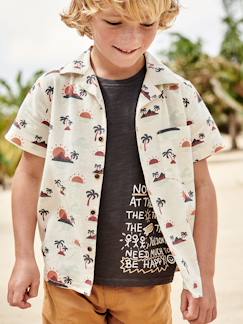 Jungenkleidung-Shirts, Poloshirts & Rollkragenpullover-Shirts-Jungen T-Shirt, Surfer-Schriftzug