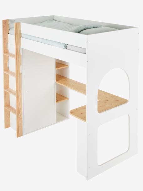 Kinderzimmer Kombi-Hochbett COMBINID, Schreibtisch, Schrank & Regal - weiß - 7