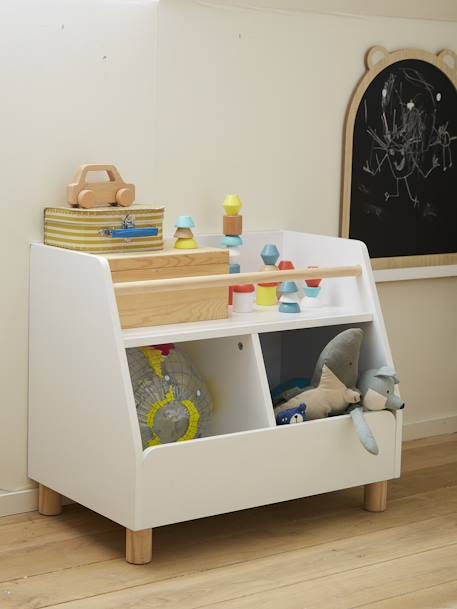 Kinderzimmer Regalschrank PTILOU - weiß/natur - 4