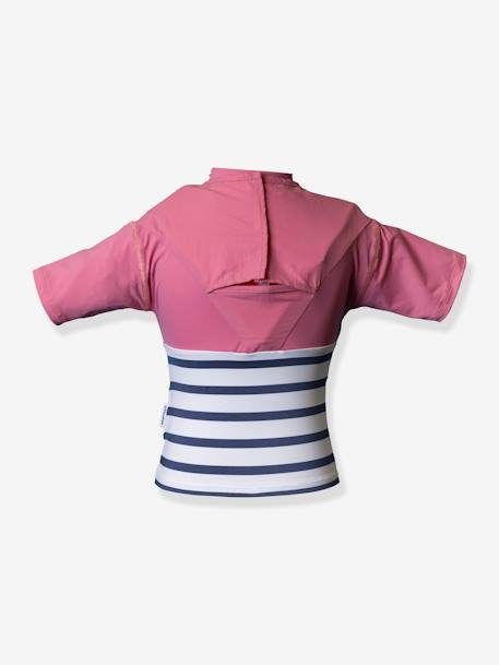 Kinder Strandshirt mit Rettungsweste, UV-Schutz FLOATEE - gelb+rosa+rot - 7