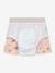 Baby Badeshorts mit Schwimmwindel LÄSSIG - rosa nude+weiß gestreift - 3