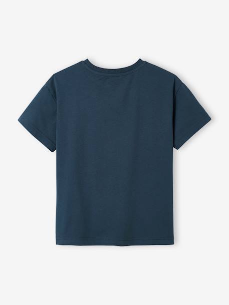 Jungen T-Shirt mit Paillettenmotiv - grau meliert+marine - 5