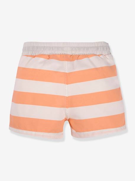 Baby Badeshorts mit Schwimmwindel LÄSSIG - rosa nude+weiß gestreift - 5